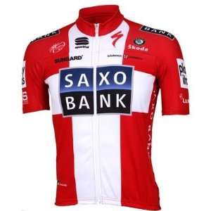   Saxo Bank Short Sleeve Cycling Jersey   V2044