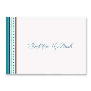   Weddings Java Stripes Thank You Note