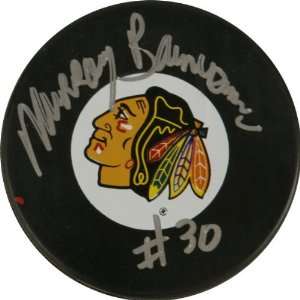  Murray Bannerman Chicago Blackhawks Autographed Logo 