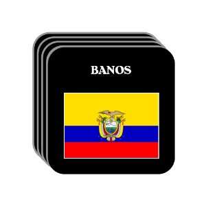 Ecuador   BANOS Set of 4 Mini Mousepad Coasters