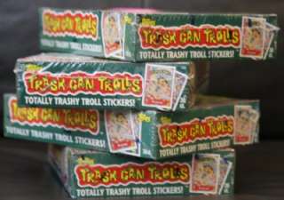 TOPPS TRASH CAN TROLLS GARBAGE PAIL KIDS 4 BOX LOT WOW  