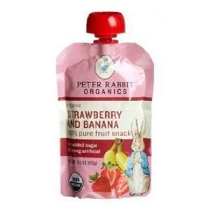 Peter Rabbit Organics, Organic Strawberry and Banana 100% Pure Fruit 