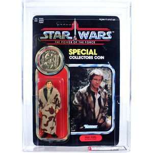  Star Wars Vintage POTF Han Solo (In Trench Coat) 92 Back 