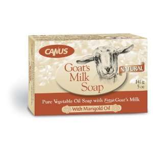  Canus Goats Milk Soap with Marigold Oil, (Six Pack of 5 