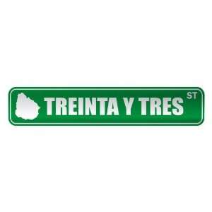   TREINTA Y TRES ST  STREET SIGN CITY URUGUAY