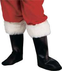Adult Std. Deluxe Fur Trimmed Boot Tops   Santa Costume  