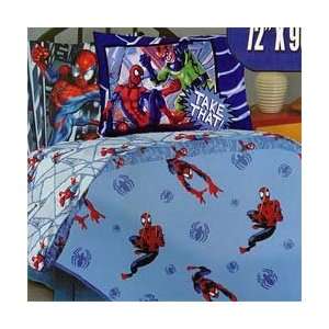  Spiderman Swinging Twin Full Fleece Blanket and Pillowcase 