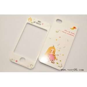   iPhone 4 4s Front and Back Case Libra Girl Design 