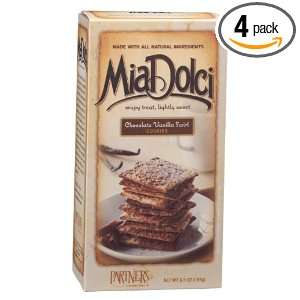 Mia Dolci Cookies, Chocolate Vanilla Swirl, 6.5 Ounce Boxes (Pack of 4 