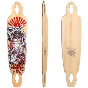   Bamboo Longboard Skateboard Deck With Grip Tape