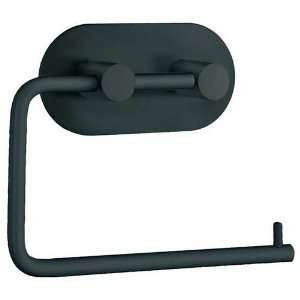  Design steel self adhesive toilet roll holder in black 