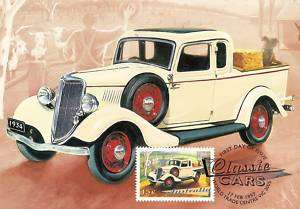 Ford Coupe Utility 1934 Classic Car Australia Maxi Card  