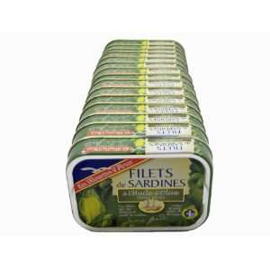 Sardine Fillets in Extra Virgin Olive Oil (Case of 15 Cans)  