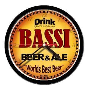  BASSI beer and ale cerveza wall clock 