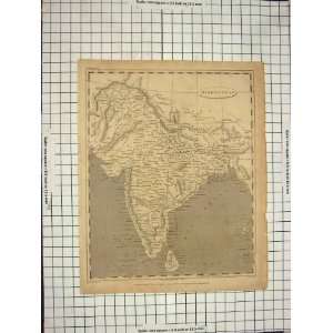  LOWRY ANTIQUE MAP 1802 HINDOOSTAN INDIA CEYLON BENGAL 