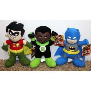 League Warner Brothers DC Comic Super Hero Set with Baby Batman, Robin 