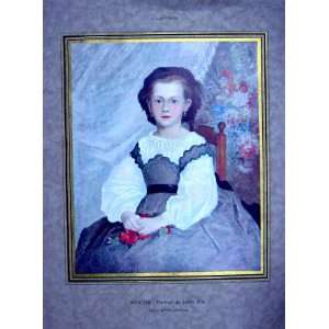   Renoir Portrait Little Girl Child Fine Art Plates 1930