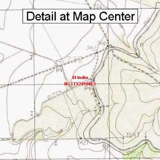  USGS Topographic Quadrangle Map   El Indio, Texas (Folded 