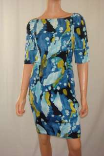   Hadlow Floating Leaves Shift Dress NEW NWT $345 4 DVF Fall  