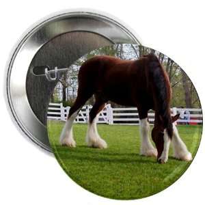  Beautiful HORSE Green Pasture 2.25 inch Pinback Button 