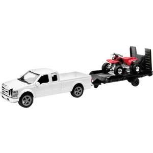   with Trailer and Honda ATV Replica Truck Toy   143 Scale Automotive