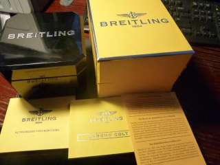 RARE $3200 BREITLING COLT GMT Watch A32350 Steel SWISS Box Papers 