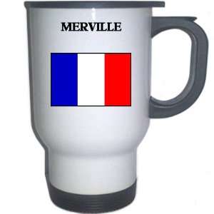 France   MERVILLE White Stainless Steel Mug