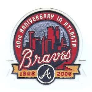  2006 Atlanta Braves 40th Anniversary Patch   Official MLB 