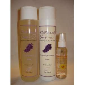 Natural Sue Kit Brazilian Keratin Post treatment   Salt free Shampoo 