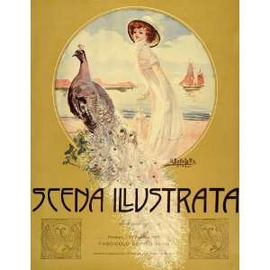   Peacock U Della Latta Art Nouveau   Original Cover