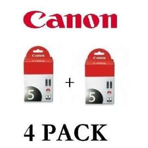  Canon PGI 5 BK 4 Pack Pigment Black Ink Tanks for MP800 MP830 