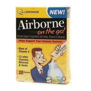   AIRBORNE LEMONADE ON THE GO 10EA AIRBORNE, INC. Health & Personal