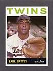 1964 TOPPS COIN 136 EARL BATTEY ALL STAR TWINS NM  