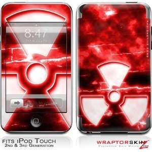 iPod Touch 2G & 3G Skin and Screen Protector Kit   RadioActive Red