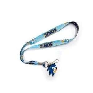  SEGA SONIC LOGO & RINGS BLUE LANYARD with ID Holder and 