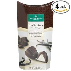 Starbucks Vanilla Bean Truffles, 4.23 Ounce Boxes (Pack of 4)