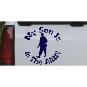 Navy 8in X 8.2in    My Son Is In The ARMY Military Car Window Wall 