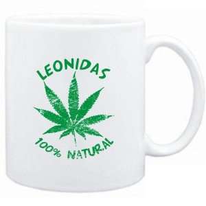  Mug White  Leonidas 100% Natural  Male Names Sports 