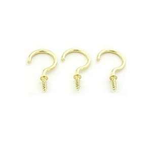  Solid Brass Cup Hook, 7/8