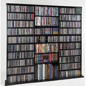 Leslie Dame CDV 1500B CD, DVD, Video Solid Oak Veneer Storage Rack 