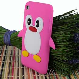   Penguin Silicone Soft Case Cover For Apple iPod Touch 4 4th Gen 4G