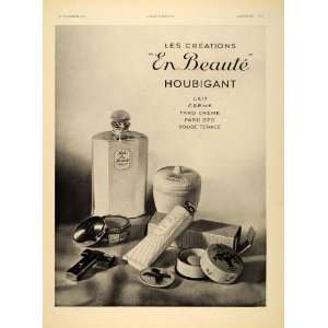  1934 French Ad Houbigant En Beaute Cosmetics Beauty 