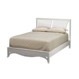  Studio One White Queen Waterfall Panel Bed