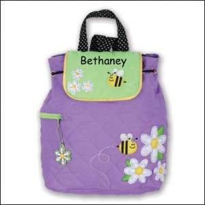  Backpack Personalized Stephen Joseph Bee Daisy Custom Name  