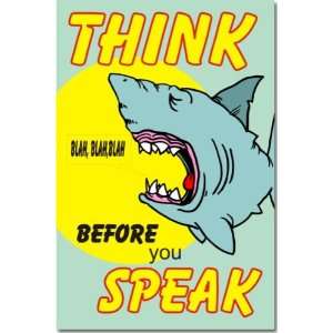  Think Before You Speak   Classroom Motivational Poster 