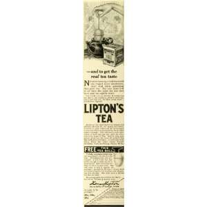  1916 Ad Thomas J Lipton Tea Beverage Drink Products Teapot 