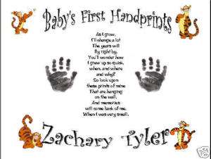 Tigger Winnie the Pooh Babys First Handprints  