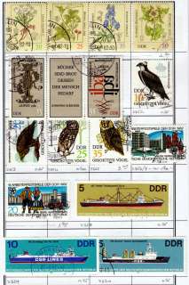 DDR EAST GERMANY Collection  1,385 Different Stamps 1948 to 1985
