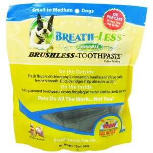   to Medium Dogs 12 oz. Chewable Brushless Toothpastes