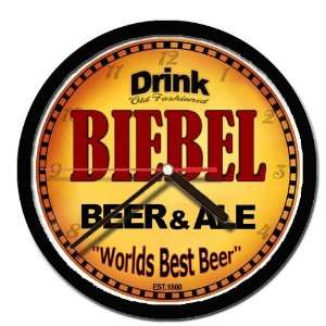  BIEBEL beer and ale cerveza wall clock 